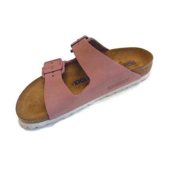 Birkenstock Arizona Soft Footbed Leather Sandals Womens Size 5 EU 36 Pink Rose - Picture 3 of 9